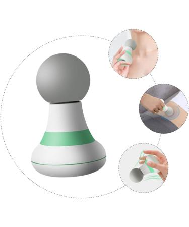 SESESFOUFU Portable Percussion Muscle Massage Device - 1STK Fascies Masion Power Tools for Ultimate Body Relaxation | USB Pebble Gel 11.5x7.5cm Green - Buy Online on GoSupps.com