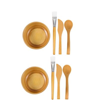 FRCOLOR 8 Pi ces ensemble de bol de brosse de masque cuill res de cuisine en silicone masque de bricolage mixeur outil de bricolage masque facial masque bol m langeur spatule