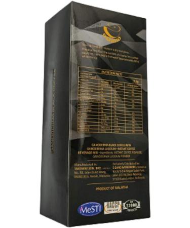 Mix-Set of 2 Boxes eGano Premium Quality Ganoderma Coffee - 1 Box Ganoderma Black Coffee Cafe Noir And 1 Box Ganoderrma Cafe Latte - Instant Coffee with Ganoderma Lucidum Extract - Buy Online on GoSupps.com