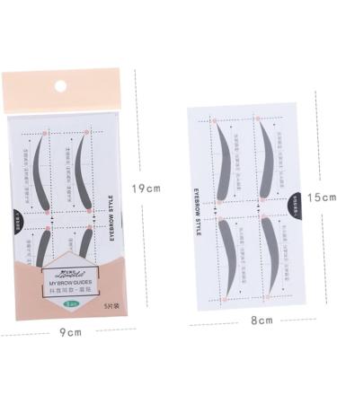 Housoutil Eyebrow Template 2 Eyebrow Stencils Eyebrow Shaping Stencils Make up Kit Eyebrow Sticker A607 Eyebrow Card Simple - Buy Online on GoSupps.com