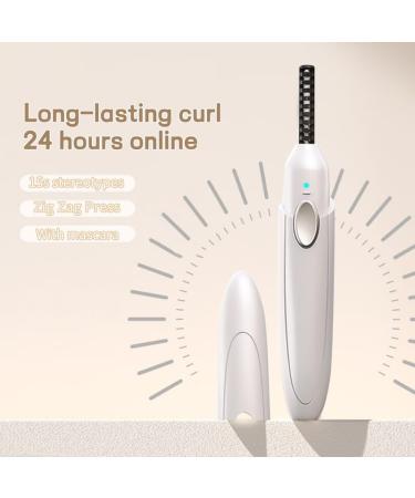 Heated Eyelash Curler - 3 Modes 24h Long Lasting Fast 10s Heating USB Rechargeable for Perfect Curls - Shop Now - Buy Online on GoSupps.com
