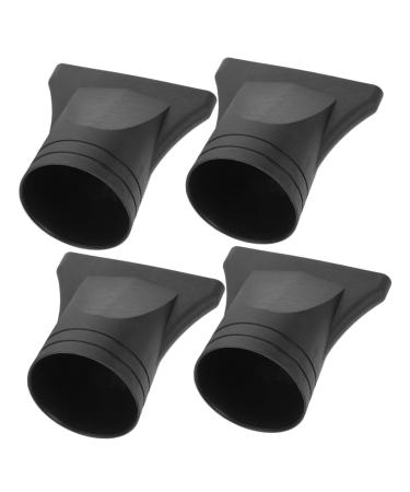 Beavorty 4pcs Hair Dryer Accessories Universal Hair Dryer Attachment Dryer Parts Diffusers Plastic Black