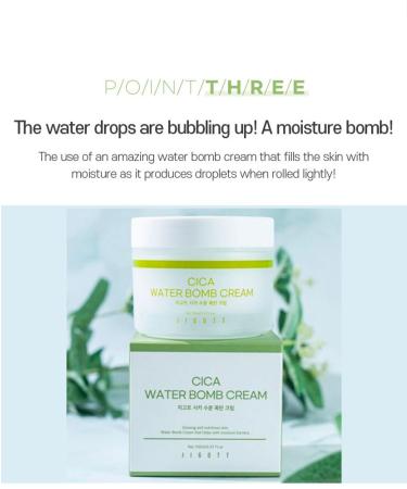 Cica Water Bomb Cream - Hydrating Moisturizer for Sensitive Skin | International Shipping Available - Buy Online on GoSupps.com