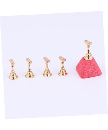 POPETPOP Nail practice nail bracket nail art display stand nail tip display base fingernail practice stand chessboard finger stand manicure nail display rack strong magnet 10x7cm Pink - Buy Online on GoSupps.com