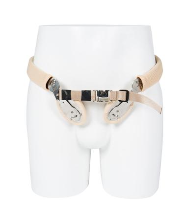Oiakus double-sided inguinal hernia belt inguinal hernia support for men bilateral inguinal hernia support association after the operation for the inguinal hernia pain relief-recovery belt beige