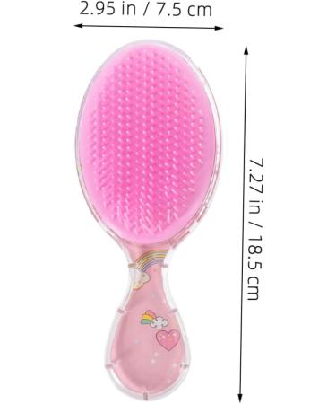 Shop Hoement Oval Small Hair Brush - Pink Hair Degeneration Comb for Girls | Cute & Compact (18.50x7.50cm) - International Shipping Available! - Buy Online on GoSupps.com