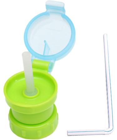Spill Proof Water Bottle Straw Cap Portable SodaWater Bottle Twist Cover Cap with Straw for Children Adults - Buy Online on GoSupps.com