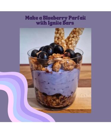 Buy Ignite Bars Crispy Keto Rice Treat - High Protein Low Sugar Low Carb Snack - Blueberry Vanilla Almond - Guilt-Free Healthy Snack for Adults - Buy Online on GoSupps.com