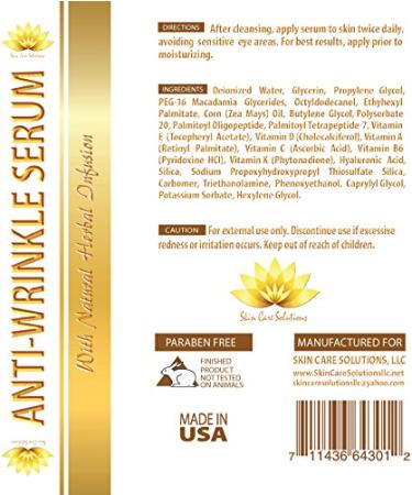 Anti-Wrinkle Serum & Face Tonic - Instant Wrinkle Release - 1 Bottle - Shop Internationally - Buy Online on GoSupps.com