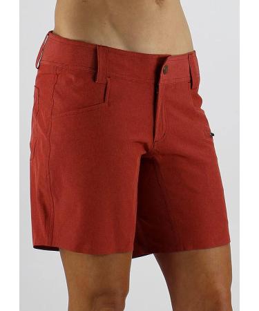 Club Ride Apparel Women's Eden Cycling Shorts with Level 2 Chamois - 7 Red Cayenne - Medium - Buy Online on GoSupps.com