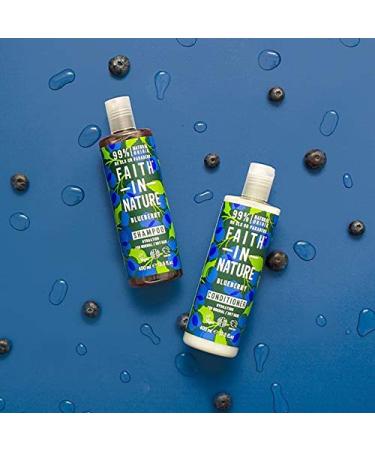 Faith in Nature Blueberry Care - Vegan Moisturizing Hair Shampoo Paraben & SLS Free 400ml for All Hair Types - Buy Online on GoSupps.com