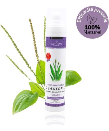 Altheys | Zematopic Miraculous Face Cream | Treats Eczema Atopic Dermatitis and Psoriasis | Plantain Cream | Child 12 years + - Adult | All areas of the face | Vegan | 50 ml - Buy Online on GoSupps.com