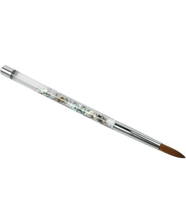Sunmeit 1Pc Rose Gold Kolinsky Sable Acrylic Nail Brush with Liquid Flow Glitter Nail Art Brush for Nail Art Tool 12 - Buy Online on GoSupps.com