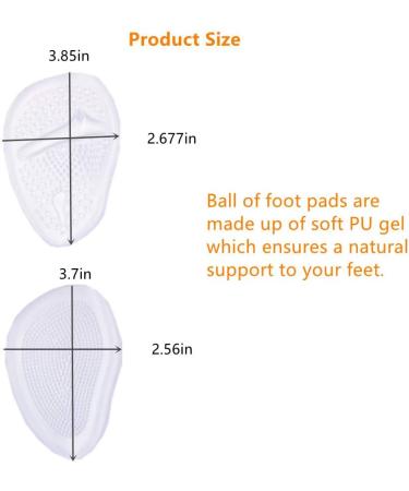 SIISMI Forefoot High Heel Cushions | 6 Pairs Gel Metatarsal Pads for Pain Relief - International Shipping - Buy Online on GoSupps.com