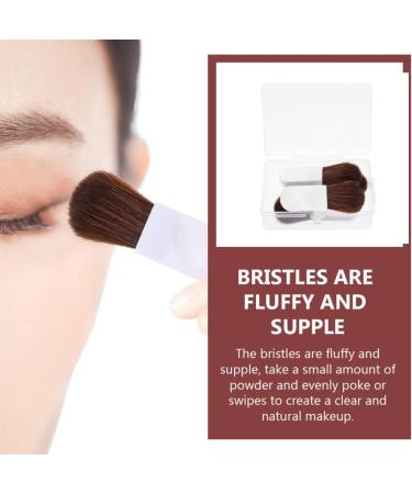 1Set blush brush mini makeup brush kabuki brush flat blusher brush makeup blusher brush foundation makeup Cosmetic concealer brush pvc soft travel white - Buy Online on GoSupps.com