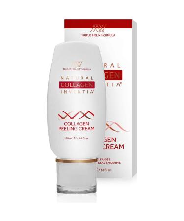 Natural Collages Inventia Collagen Creme Peeling 100 ml Face peeling improves the appearance of the skin moisturizing regenerating aloe and avocado extract hydromanil vitamin E