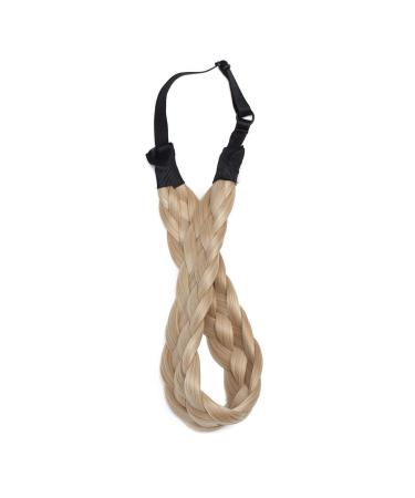 Noilite Classic Chunky Wide Braids Hair Extensions - Dark Blonde & Bleach Blonde Headband | Elastic Stretch Beauty Accessory for Ladies & Girls - Buy Online on GoSupps.com