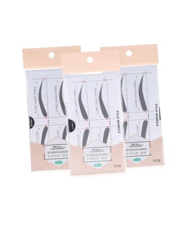 FOMIYES 2 Microblading Stencils Makeup Kit Eyebrow Makeup Tools Eyebrow Stickers A607 Simple Card