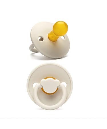 Erduo Baby Pacifier Teddy Bear | Orthodontic Soothie Teething Pacifier for Newborns 0-6 Months | Boy and Girl (Beige) - Buy Online on GoSupps.com