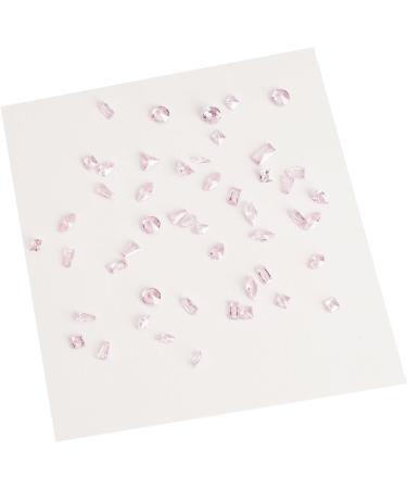 50pcs 3D Nail Pointed Bottom Glass Rhinestones Nails Art For Projects And Clothing Embellishments Nail Embellishments Translucent powder - Buy Online on GoSupps.com