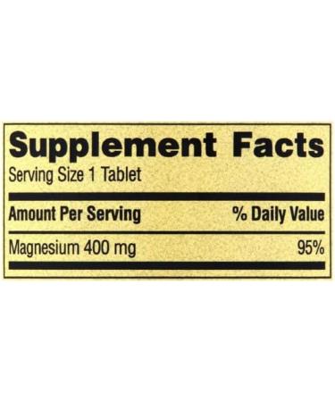 Spring Valley Magnesium 400mg 250 Tablets - High Potency Single Pack - Buy Online on GoSupps.com