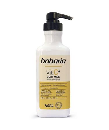 Babaria Vitamin C Moisturising Body Milk 500ml - Hydrating Skincare for Radiant Skin - International Shipping Available - Buy Online on GoSupps.com
