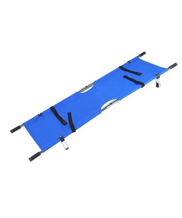 Medical Emergency Folding Stretcher Aluminum Alloy Portable Stretcher Hospital Household Treatments Stretcher with Handbag/Heavy Duty Handles and Rubber Feet 300lb