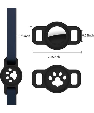 Coholl Protective Cover for Apple AirTag Case - 3 Pieces Silicone Shell for GPS Finder Dog Collar Anti-Oste Pet Loop Holder for Cats & Dogs - Black White & Light Powder - Buy Online on GoSupps.com
