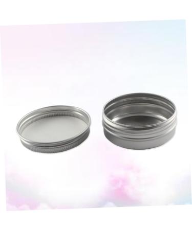 VINTORKY Box Tea Containers Candy Containers for Kitchen Tea Canister Containers with Lids Balm Cosmetic Jars Trip Lotion Aluminium Jar Purses Cream Jars with Lids Travel Metal Candle Size 2 Silver - Buy Online on GoSupps.com