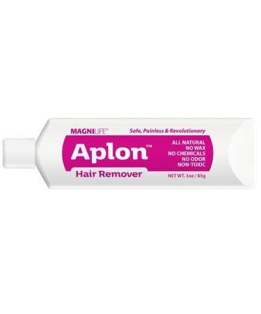 Aplon Hair Remover Natural Hair Removal Alternative to Depilatory Creams and Wax Strips 3 oz. Tube