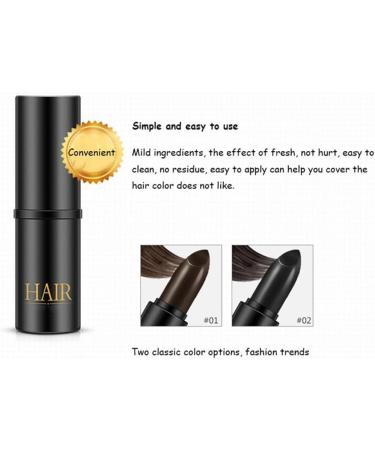 thinning hair 1PC Temporary Hair Color Modified Cream Color Repair Stick Hair Line Concealer Portable Hair Dye Kit Root Cover Up For Modify Your Hair Color(Black) - Buy Online on GoSupps.com