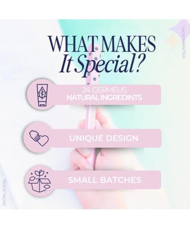 Radiance Roll 24 Germanium Stone Roller | Holistic Skincare for Improved Circulation | Uplift Massaging Beauty - Rose Gold - Buy Online on GoSupps.com