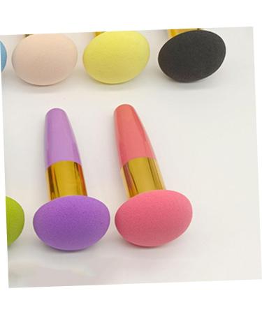 PLAFOPE Beauty Egg Brush Pen Makeup Powder Puff Makeup Sponges for Blending Make up Sponges for Face Cosmetic Sponge Foundation Sponge Brush Makeup Sponge with Handle Blending Sponges - Buy Online on GoSupps.com