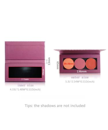 Coosei Handmade Magnetic Empty Eyeshadow Palette for 3-color 36mm Round Pans - Buy Online on GoSupps.com