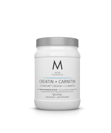 MORE Creatine + Carnitine 500g Natural Creatine Monohydrate Powder 500 g (Pack of 1)