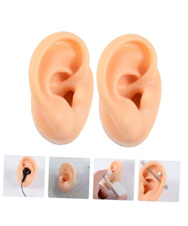 Healeved 4 Pcs Silicone Ear Model Ornament Earrings - Teaching Supplies Anatomy Model - Fake Ear Piercing & Massage Tool - Buy Online on GoSupps.com