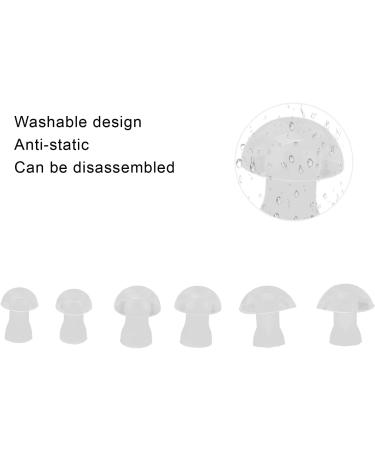 6 Pack Silicone Hearing Aid Ear Plugs - Universal Size Replacement Buds (L/M/S) for Comfort & Enhanced Hearing - Buy Online on GoSupps.com