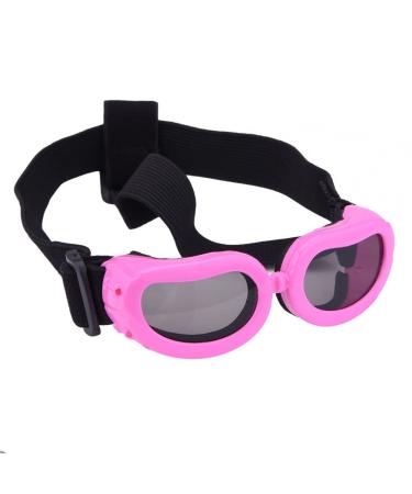 petall Outdoor Dog Sunglasses Anti-UV Eye Protection Goggles Waterproof Windproof Anti-Fog for Small Pet Puppy Dog Cat (Pink)