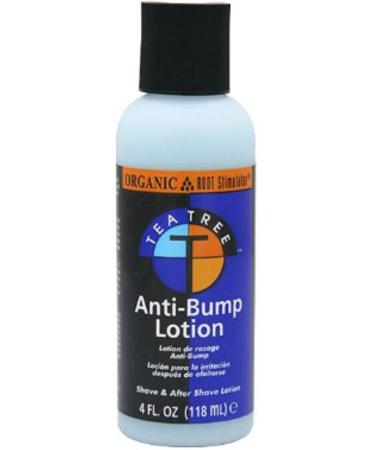 Organic Root Stimulator Tea Tree Oil Anti-Bump Lotion 4 oz by Organic Root Stimulator