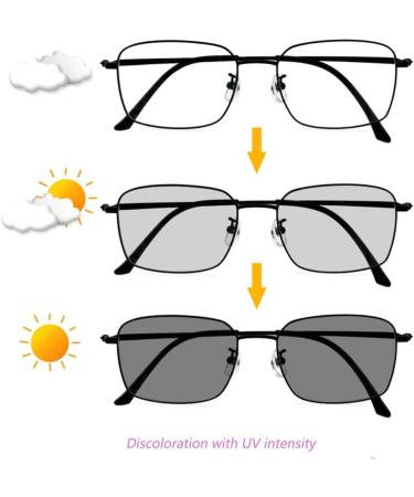 FREAZE Sonnen-Reaner Bifocal Photochrome Reading Glasses - Ultra-Light Titanium Alloy Blind-Free Computer Specs Unisex 1.0X Gold 2.0X Size - Buy Online on GoSupps.com