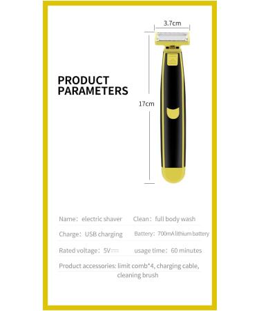 Full Body Washed Wet and Dry Shaver Men's Electric Shaver Full Body wash Wet and Dry Double Shave 700mA Dry Wet Waterproof Men's Rotary Facial Shaver (1set) - Buy Online on GoSupps.com