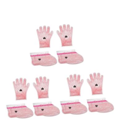 Beavorty 6 Pairs wax gloves Paraffin Wax Cover Kit Hand Care Foot Care Gloves paraffin bath liner gloves moisturizing gloves Paraffin Care Cover pe bag nourish foot mask