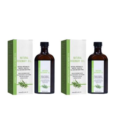 2pack essential oils made of pure bio-rosmarin essential rosemary-oiled hair rosemary oil nature rosemary oil smoothing hair essential oil hair growth oil for all hair types 100 ml (2 packs)