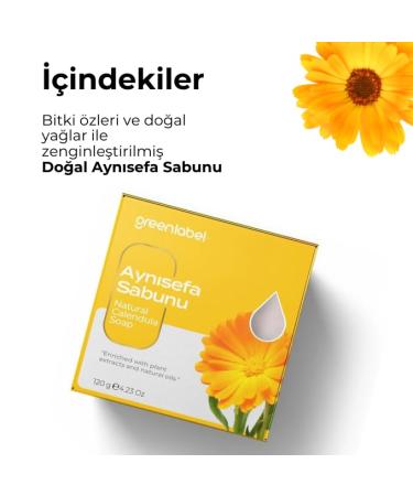 Calendula Soap for Sensitive Skin - All-Natural 120g | International Shipping Available - Buy Online on GoSupps.com
