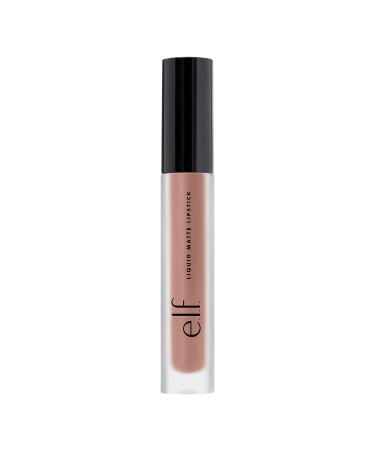 e.l.f. Cosmetics Liquid Matte Lipstick in Praline - 0.1 Ounce - Highly Pigmented, Quick Drying & Smudge Proof Formula with Nourishing and Softening Benefits - Diamond-Shaped Wand for Precise Application - Buy Online on GoSupps.com
