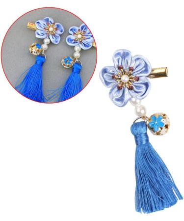 ibasenice 1 Pair Girl Barrettes Clip Bows Hair Clips Party Hair Clip Tassels Barrettes Kids Hair Clips for Girls Bow Hair Clips Hair Clip for Han Chinese Clothing Filler Japanese-style Child - Buy Online on GoSupps.com