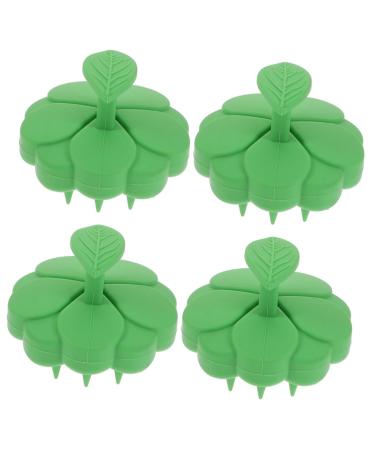 Magiclulu 4 pieces massage brush scale brush scalp massage devices shampoo brush portable scalp massage for hotels silicone child tools a bathroom take pebbles