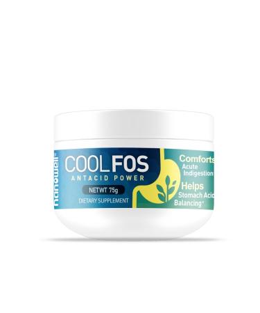 NANOWELL Cool FOS 75g Antacid Power - Digestion and Gastrointestinal Health Powder Supplement 2.64 Ounce (Pack of 1)