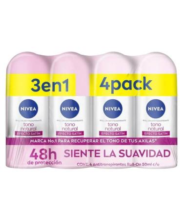 Antiperspirant Niv Lightening Effect Satin 4 pcs of 50 ml each