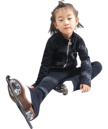 LIUHUO Girls Fleece Ice Skating Pants & Overboots Set | Kids Figure Skating Leggings 10-12 Years - Buy Online on GoSupps.com